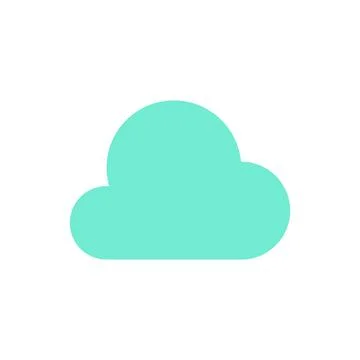 Cloud computing flat color ui icon Illustrazione stock