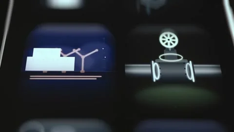Cloud Computing Forecasting Analytics Display with Interactive Data Stock Footage 340549506