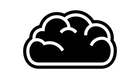 Cloud computing glyph icon animation Stock Footage 326145729