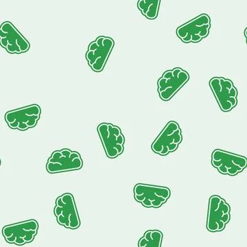 Cloud computing glyph seamless pattern Stock Illustration