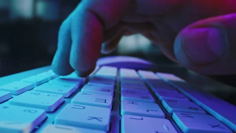 Cloud Computing Hacker 5G Web Apps Male Programmer Fingers Coding On Computer Stock Footage 141523699