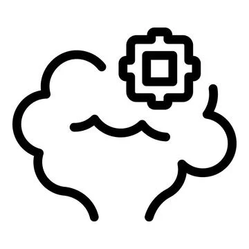 Cloud computing icon depicting data processing and storage Stockillustratie