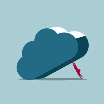 Cloud computing icon design. Isolated on blue background. イラスト素材