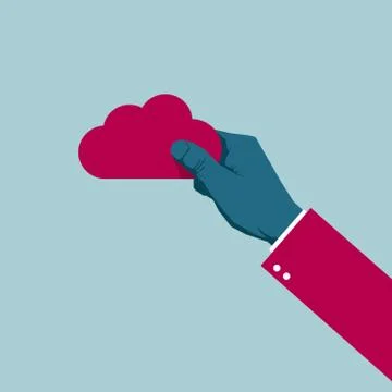 Cloud computing icon design. Isolated on blue background. 스톡 일러스트