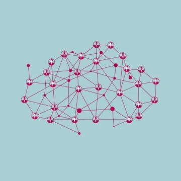 Cloud computing icon design. Isolated on blue background. Illustrazione stock