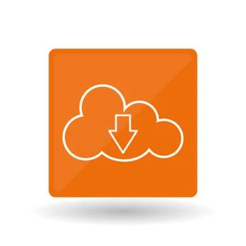 Cloud computing icon design, vector illustration Stock Illustration