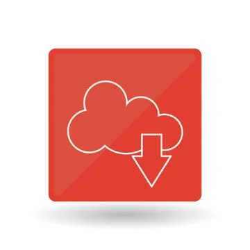 Cloud computing icon design, vector illustration Illustrazione stock