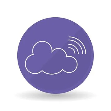 Cloud computing icon design, vector illustration Stock Illustration