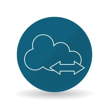 Cloud computing icon design, vector illustration Stock Illustration