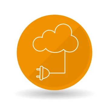 Cloud computing icon design, vector illustration Stock Illustration