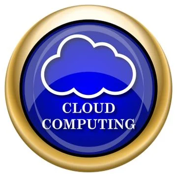Cloud computing icon Stock Illustration