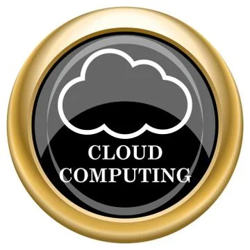 Cloud computing icon 库存插图