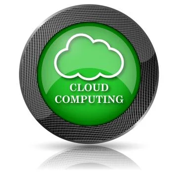 Cloud computing icon 库存插图