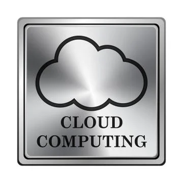 Cloud computing icon Stock Illustration
