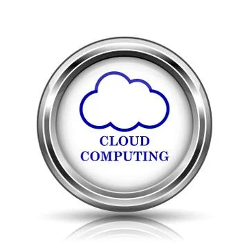 Cloud computing icon Illustrazione stock