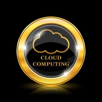Cloud computing icon 스톡 일러스트