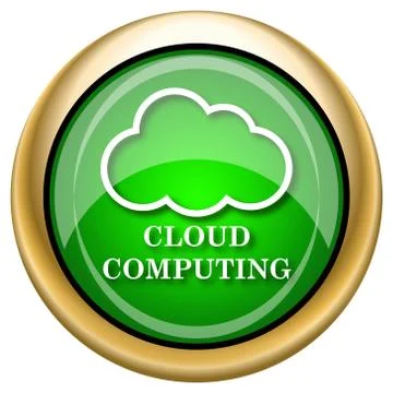 Cloud computing icon Stock Illustration