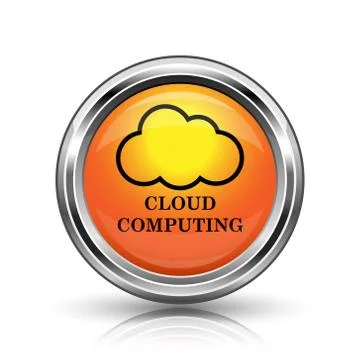 Cloud computing icon Illustrazione stock