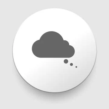 Cloud computing icon Stock Illustration