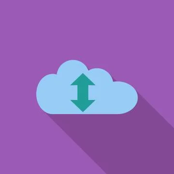Cloud computing icon Stock Illustration