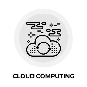 Cloud Computing Icon Stock Illustration