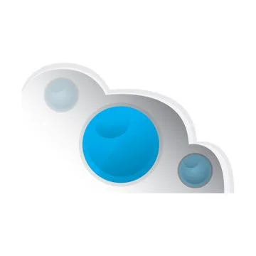 Cloud computing icon Illustrazione stock