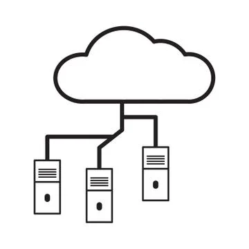 Cloud computing icon イラスト素材