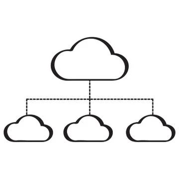 Cloud computing icon 스톡 일러스트