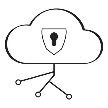 Cloud computing icon Illustrazione stock