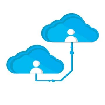 Cloud computing icon 스톡 일러스트