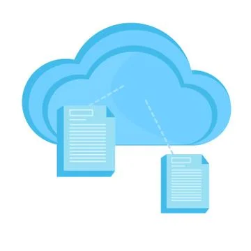 Cloud computing icon Stock Illustration