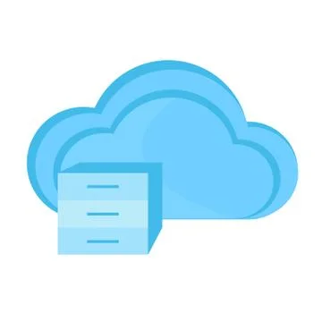Cloud computing icon Stockillustratie