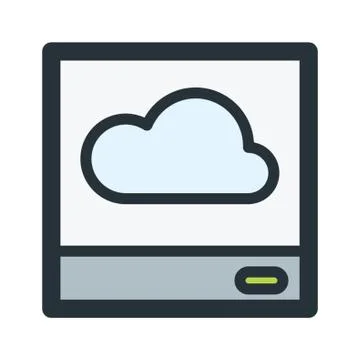 Cloud Computing Icon Stock Illustration