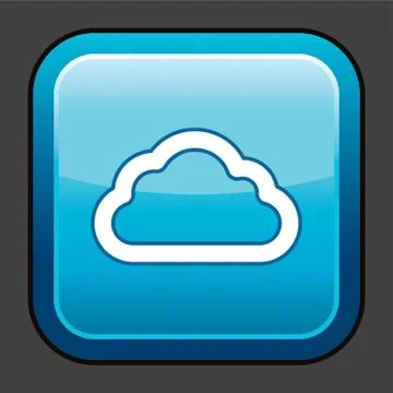 Cloud Computing Icon 库存插图