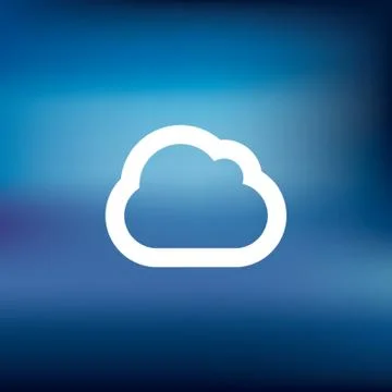 Cloud Computing Icon Illustrazione stock
