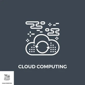 Cloud Computing Icon Illustrazione stock