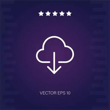 Cloud computing  icon Illustrazione stock