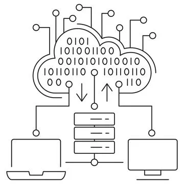 Cloud Computing icon Stock Illustration