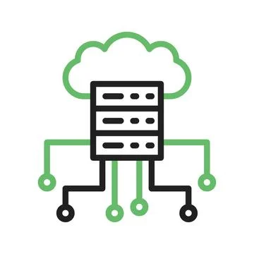 Cloud Computing Icon Image. Stock Illustration