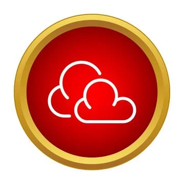 Cloud computing icon showing network storage concept Stock Illustration