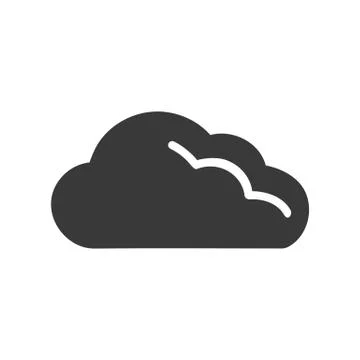 Cloud Computing Icon Vector Stock Illustration