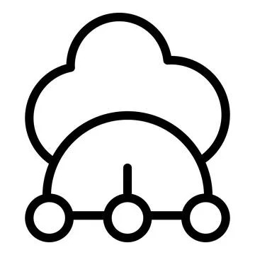 Cloud computing icon vector illustration Stock Illustration