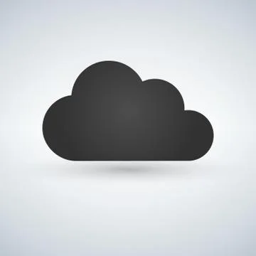 Cloud computing icon vector. server, network, technology, data center concept 스톡 일러스트