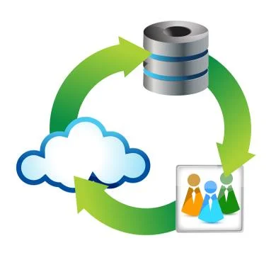 Cloud computing icons Illustrazione stock