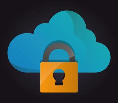 Cloud computing icon.Technology design. Vector graphic Illustrazione stock