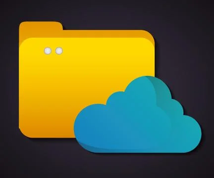 Cloud computing icon.Technology design. Vector graphic イラスト素材