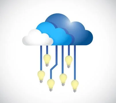 Cloud computing ideas concept illustration Stock Illustration