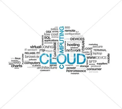 Cloud computing Stock Illustration