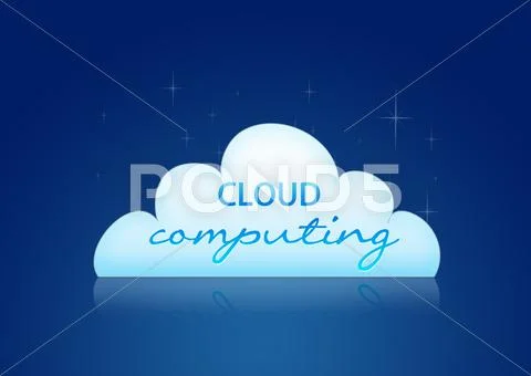 Cloud computing Stock Illustration
