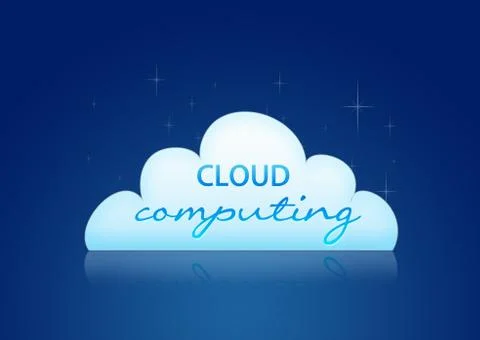 Cloud computing Stock Illustration
